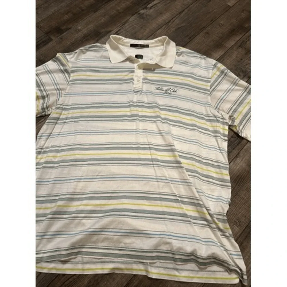 Tiger Woods Collection Golf Polo Shirt‎ Mens White DriFit Performance